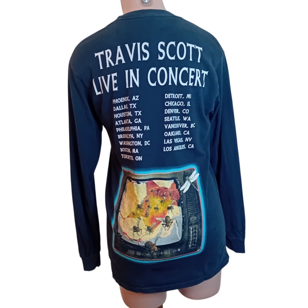 '17 Travis Scott Seeing Is Believing Tour Long Sleeve‎ Graphic Tee Cactus Jack S